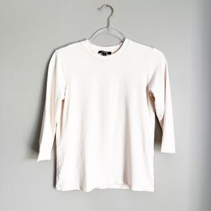 2/25 Kal Rieman Classic Top Shirt Bamboo 3/4 sleeve shirt cream